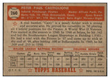 1952 Topps Baseball #260 Pete Castiglione Pirates VG-EX 532665
