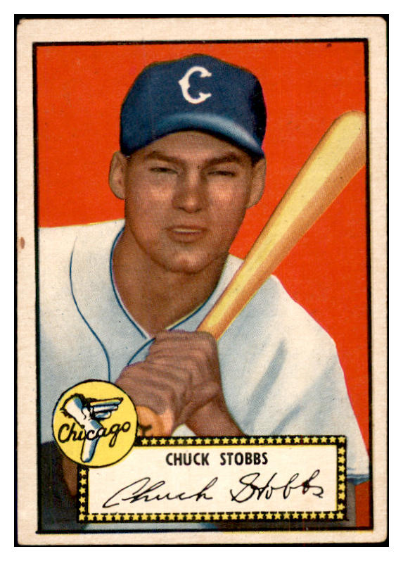 1952 Topps Baseball #062 Chuck Stobbs White Sox VG-EX Black 532680