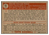 1952 Topps Baseball #098 Billy Pierce White Sox VG-EX 532687