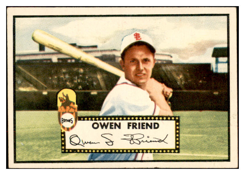 1952 Topps Baseball #160 Owen Friend Browns Good back damage 532700