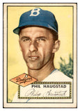 1952 Topps Baseball #198 Phil Haugstad Dodgers VG-EX 532706