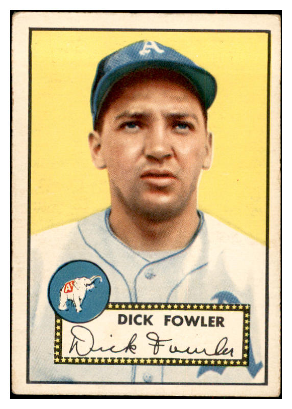1952 Topps Baseball #210 Dick Fowler A's VG-EX 532708