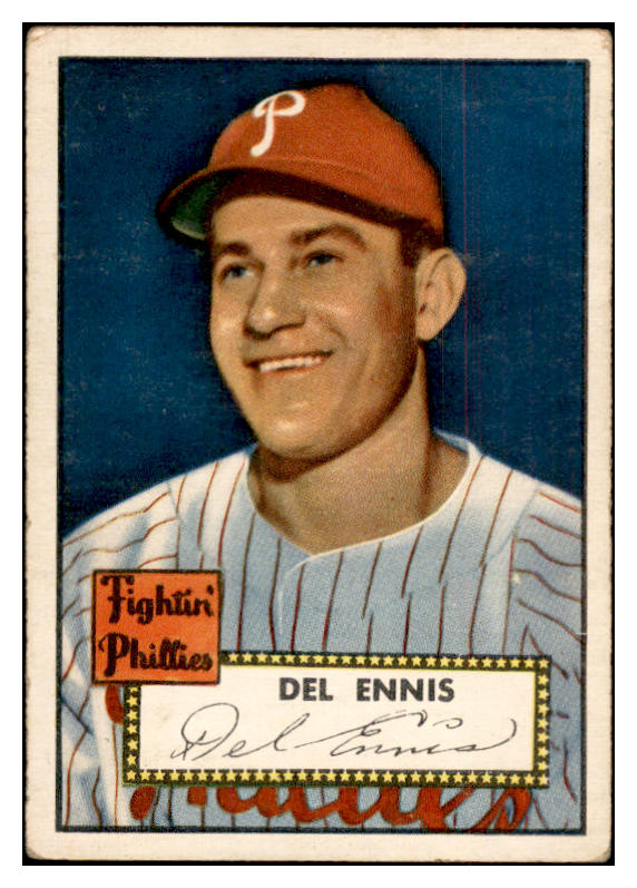 1952 Topps Baseball #223 Del Ennis Phillies VG-EX 532711