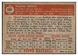 1952 Topps Baseball #235 Walt Dropo Red Sox VG-EX 532715