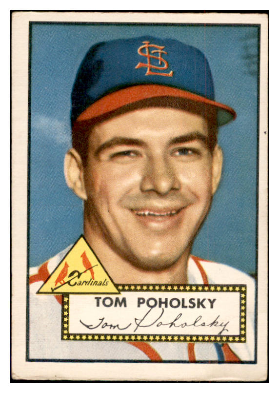 1952 Topps Baseball #242 Tom Poholsky Cardinals VG-EX 532718