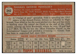 1952 Topps Baseball #242 Tom Poholsky Cardinals VG-EX 532718