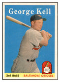 1958 Topps Baseball #040 George Kell Orioles EX-MT 532722