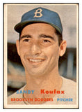 1957 Topps Baseball #301 Sandy Koufax Dodgers VG 532724