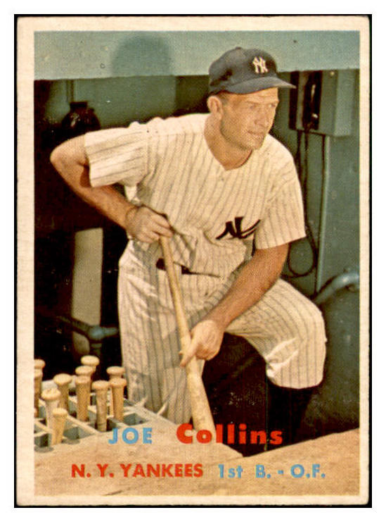 1957 Topps Baseball #295 Joe Collins Yankees EX 532732