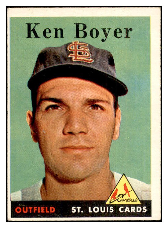 1958 Topps Baseball #350 Ken Boyer Cardinals VG-EX 532743