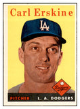 1958 Topps Baseball #258 Carl Erskine Dodgers EX-MT 532745