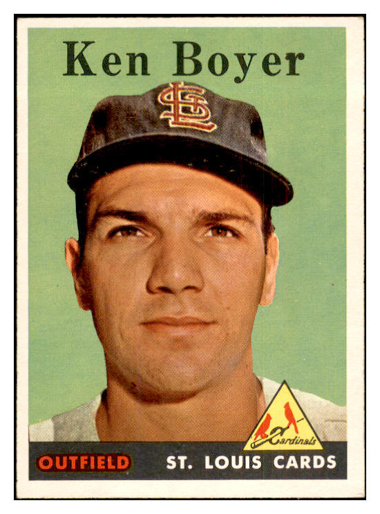 1958 Topps Baseball #350 Ken Boyer Cardinals EX-MT 532747