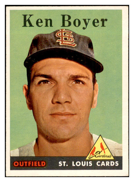 1958 Topps Baseball #350 Ken Boyer Cardinals EX-MT 532747