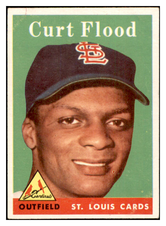 1958 Topps Baseball #464 Curt Flood Cardinals VG-EX/EX 532749