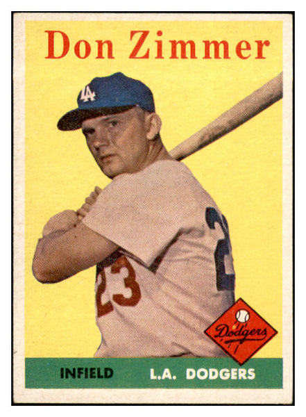 1958 Topps Baseball #077 Don Zimmer Dodgers EX-MT 532752