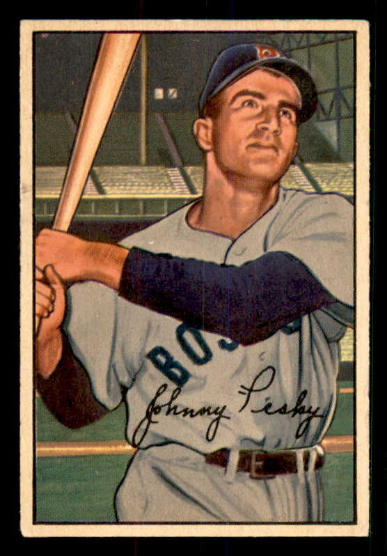 1952 Bowman Baseball #045 Johnny Pesky Red Sox EX-MT 533076