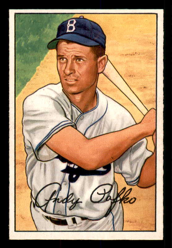1952 Bowman Baseball #204 Andy Pafko Dodgers EX-MT 533095