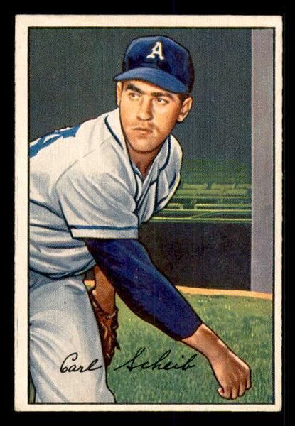 1952 Bowman Baseball #046 Carl Scheib A's EX-MT 533118