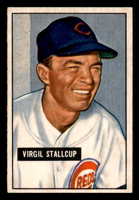 1951 Bowman Baseball #108 Virgil Stallcup Reds EX-MT 533161