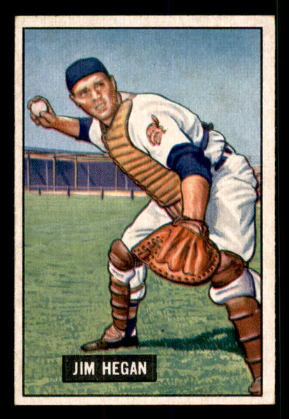 1951 Bowman Baseball #079 Jim Hegan Indians EX-MT 533173