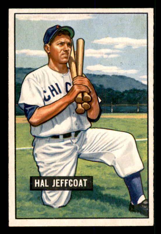 1951 Bowman Baseball #211 Hal Jeffcoat Cubs EX-MT 533177