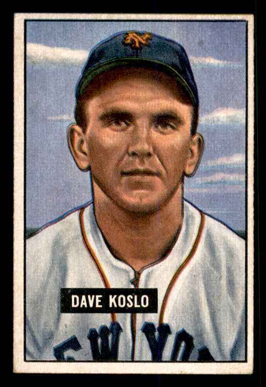1951 Bowman Baseball #090 Dave Koslo Giants VG-EX 533186