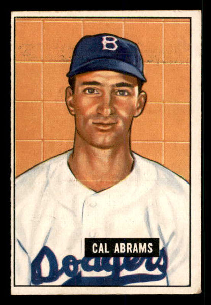 1951 Bowman Baseball #152 Cal Abrams Dodgers EX 533188