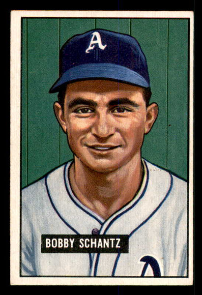 1951 Bowman Baseball #227 Bobby Shantz A's EX-MT 533194