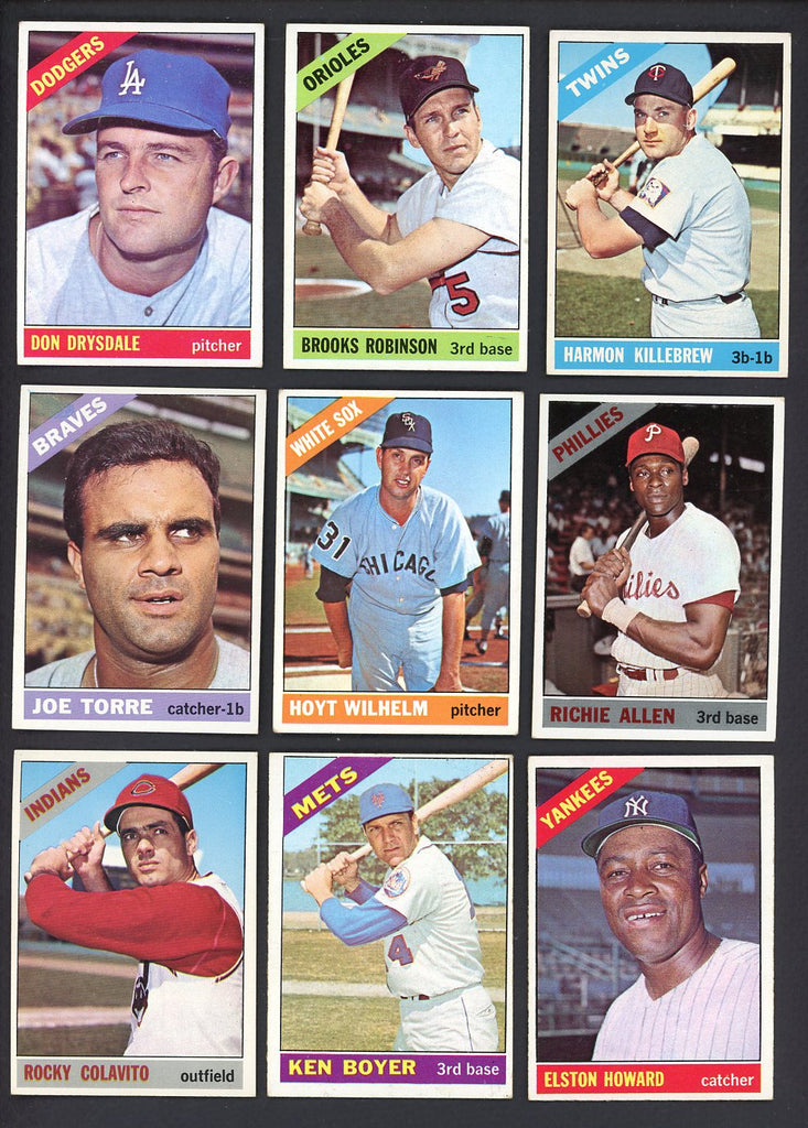 1966 Topps Part Set Lot 450 Diff EX-MT Better Robinson Killebrew 533231