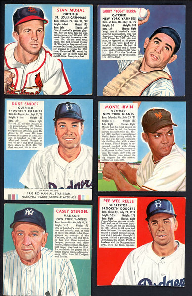 1952 Red Man Part Set Lot 41 Diff EX Musial Snider Berra 533240