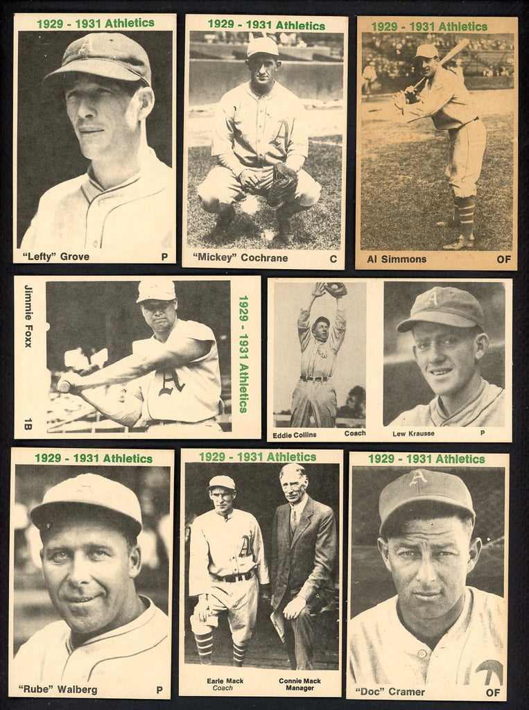 1974 TCMA 1929-31 Philadelphia A's Near Set Foxx Grove Cochrane 533249