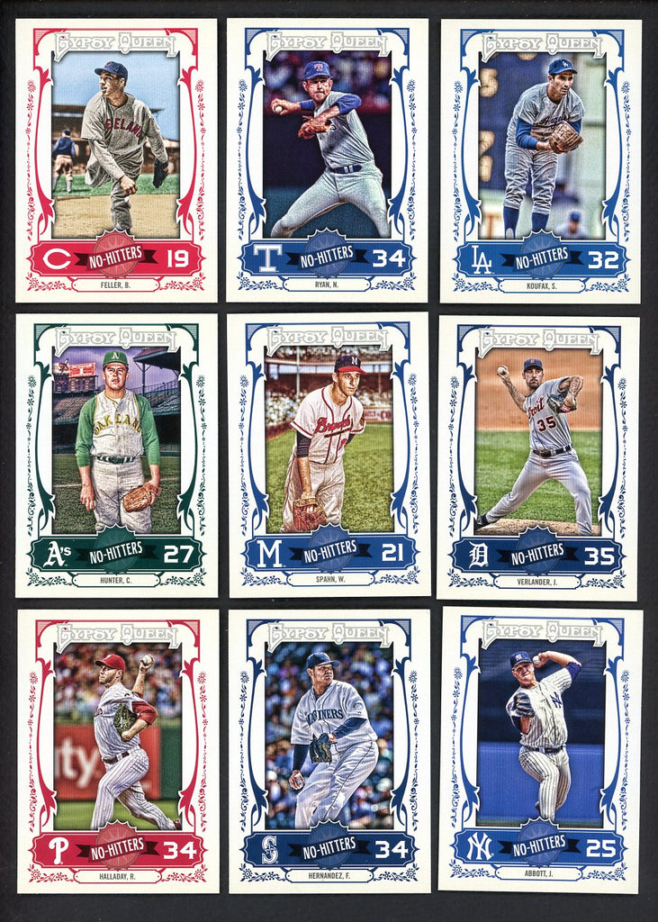 2013 Topps Gypsy Queen No Hitters Complete Set Koufax Ryan 533251