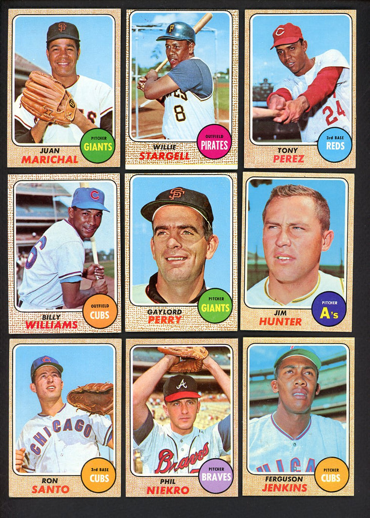 1968 Topps Part Set Lot 520 Diff EX+/EX-MT Marichal Killebrew 533255