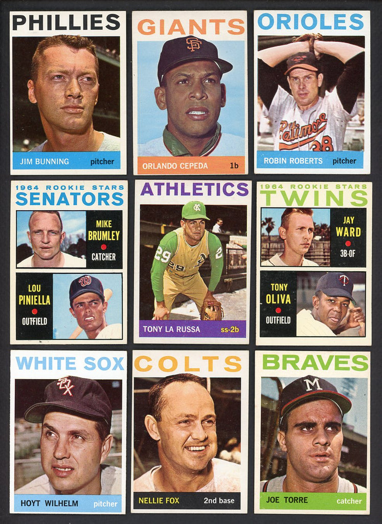 1964 Topps Part Set Lot 505 Diff EX/EX+ Cepeda Stengel Roberts 533257