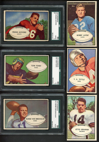 1953 Bowman Football Complete Set VG-EX/EX Gifford SGC Graham 533259