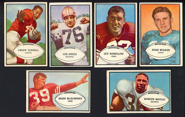 1953 Bowman Football Complete Set VG-EX/EX Gifford SGC Graham 533259