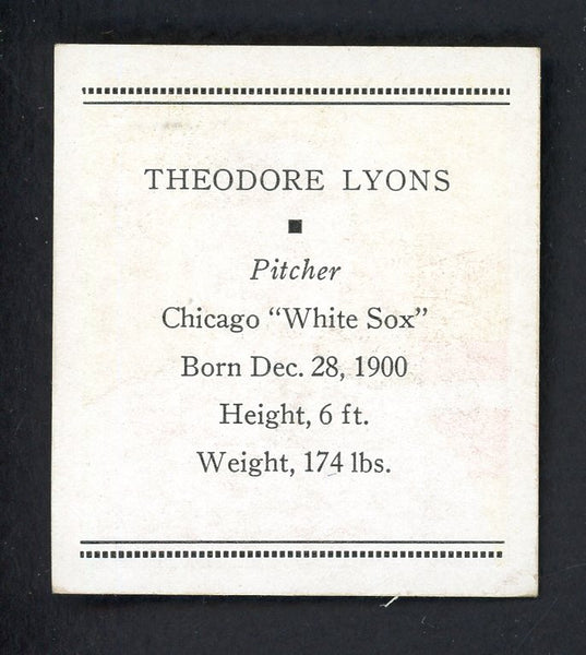 1933 Tattoo Orbit Ted Lyons White Sox EX+ 533260
