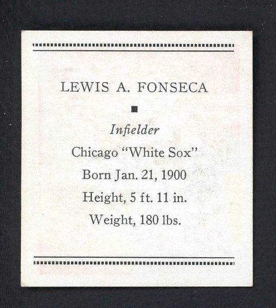 1933 Tattoo Orbit Lew Fonseca White Sox EX-MT 533272