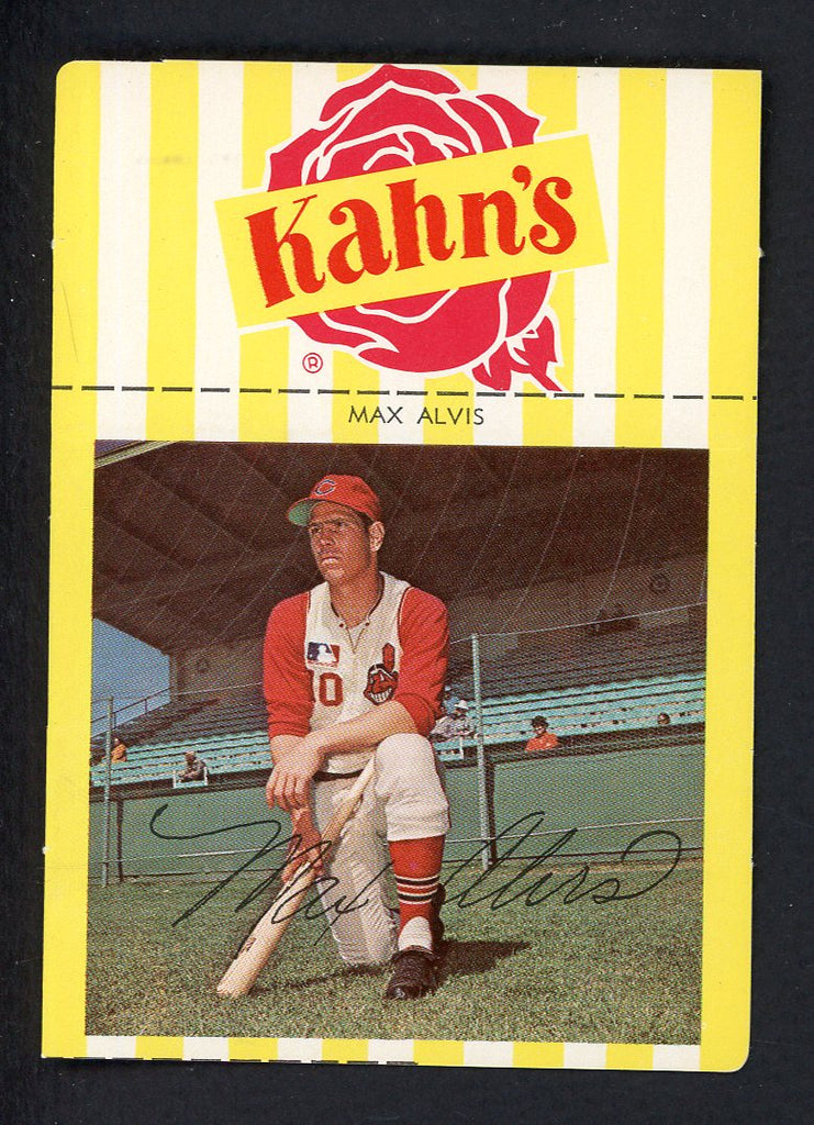 1967 Kahns Baseball Max Alvis Indians EX-MT/NR-MT 533295