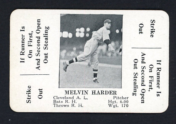1936 S & S Game Mel Harder Indians EX-MT 533296