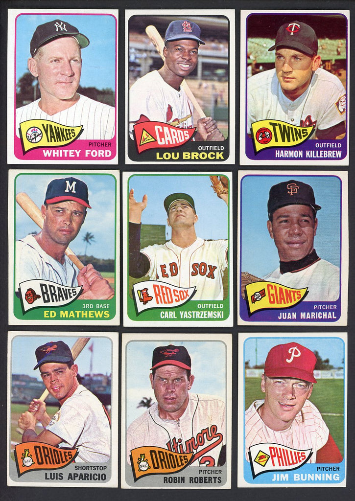 1965 Topps Part Set Lot 505 Diff EX+/EX-MT Brock Ford Killebrew 533299