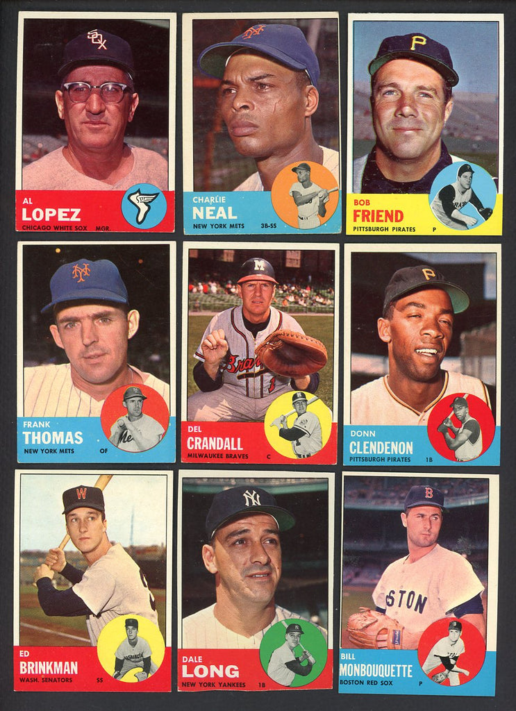 1963 Topps Semi High Number Part Set Lot 59 Diff EX+/EX-MT Lopez 533304