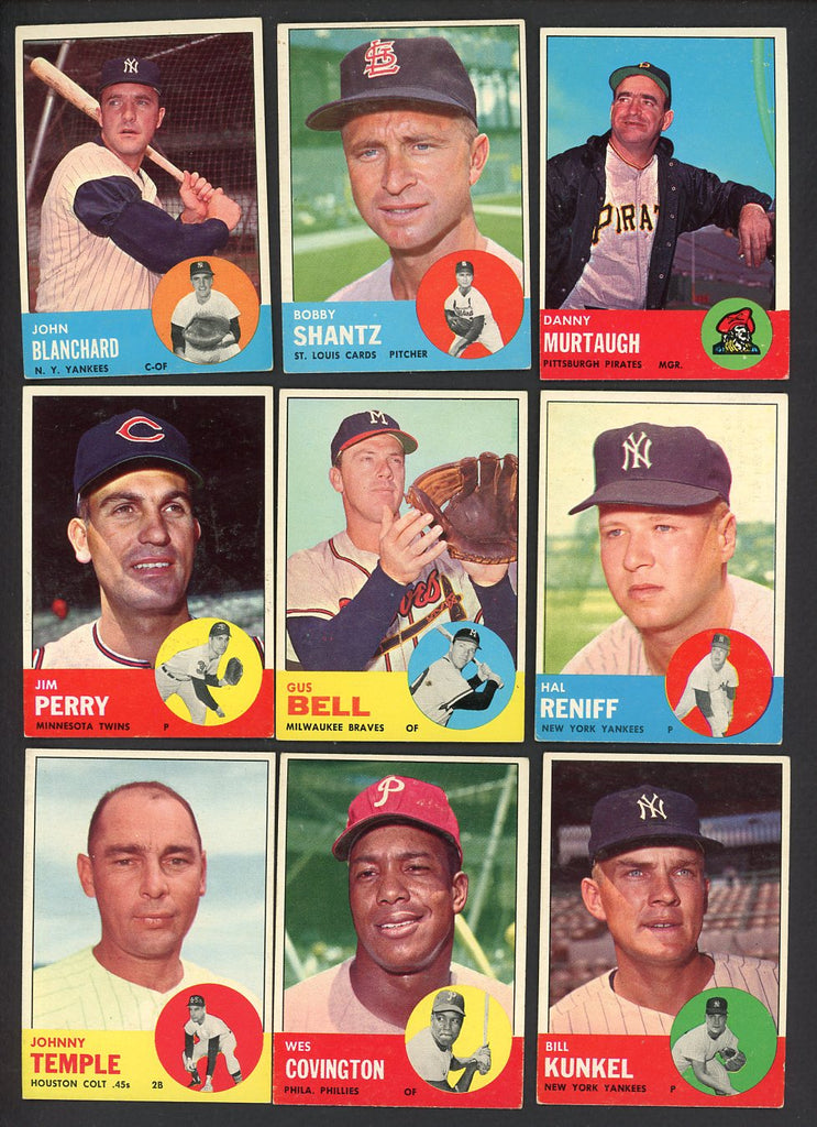 1963 Topps High Number Part Set Lot 42 Diff EX+/EX-MT Shantz 533305