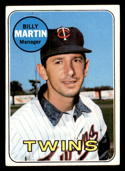 1969 Topps Baseball #547 Billy Martin Twins VG-EX 533334