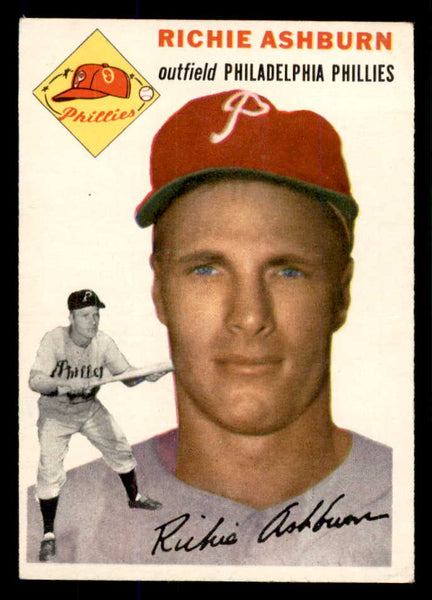 1954 Topps Baseball #045 Richie Ashburn Phillies VG-EX 533377