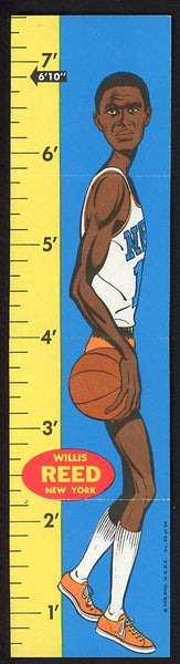1969 Topps Basketball Rulers #019 Willis Reed Knicks VG-EX 533394
