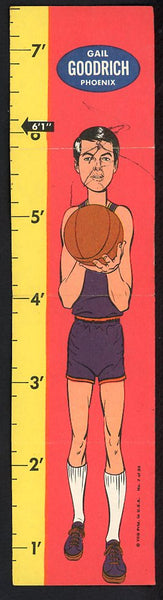 1969 Topps Basketball Rulers #007 Gail Goodrich Suns Poor ink front 533408