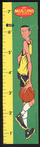 1969 Topps Basketball Rulers #008 Jeff Mullins Warriors Poor front damage 533409