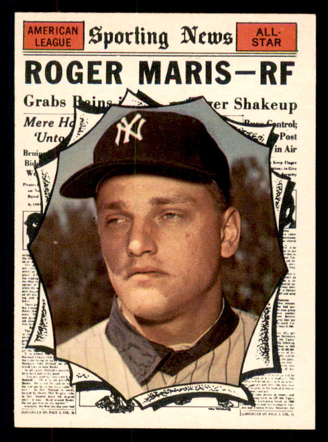 1961 Topps Baseball #576 Roger Maris A.S. Yankees EX-MT 533427