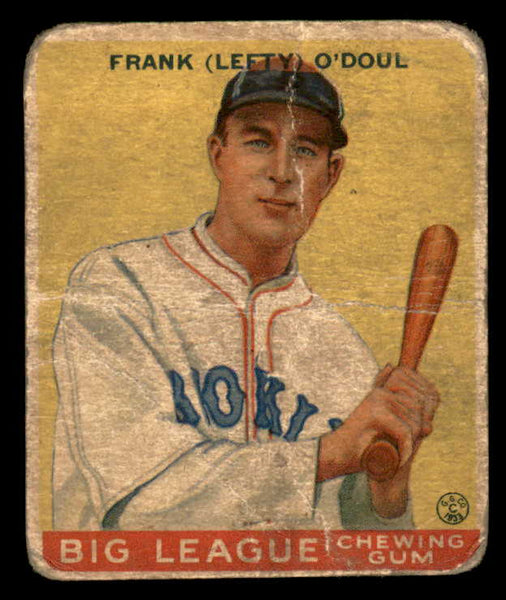 1933 Goudey #058 Lefty O'Doul Dodgers Fair 533452